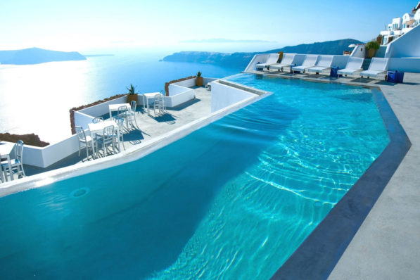 honeymoon in Santorini view