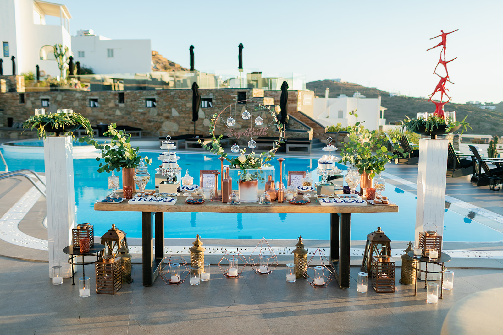 Wedding planning services candy bar