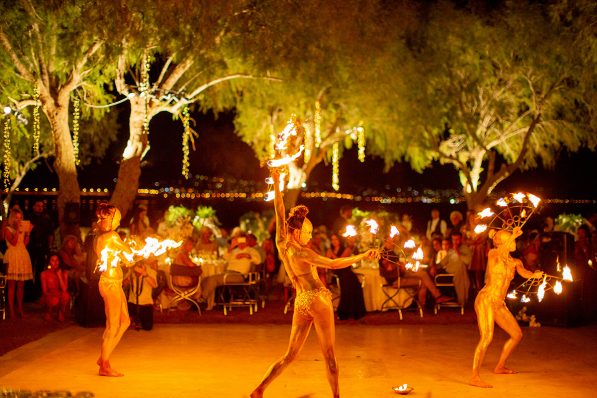 wedding planning party dancers at night