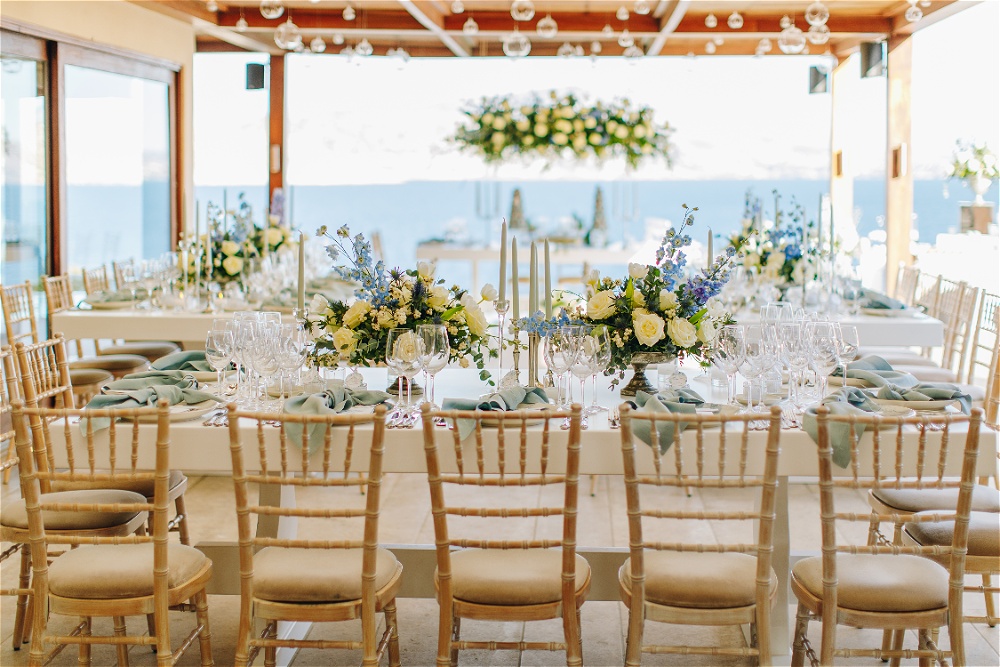 best wedding planner in Greece table setup