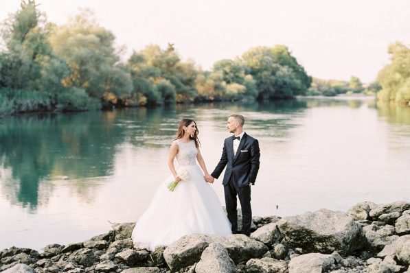 elopement photography Greek lake elopement