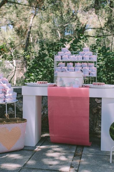 Watermelon inspired baptism, christening box favors, and children pouch bag party favors.