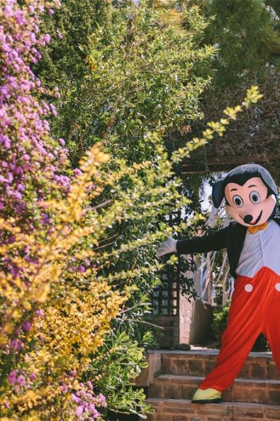 Mickey Mouse costume party entertainment