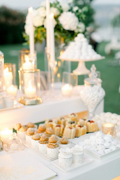 Delicious wedding treats at candy bar