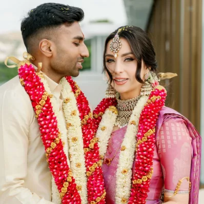 Portarait of an Indian Couple's wedding at Fourseasons Athens