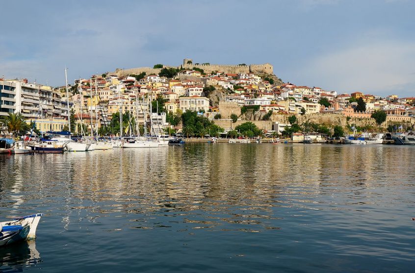 Kavala Greece wedding location port view from sea