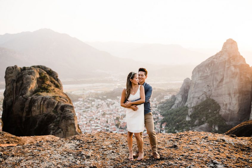 Couple in Meteora Greece