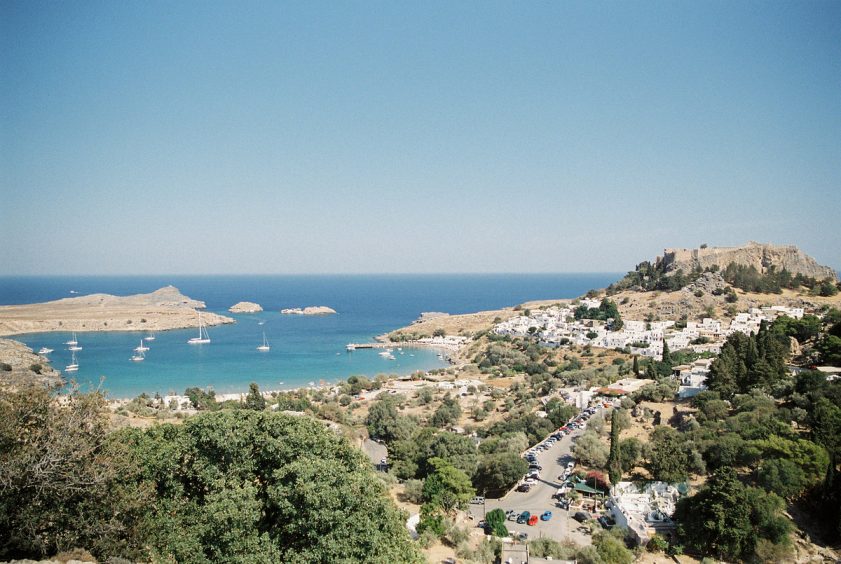 Rhodes Green hilltop sea view