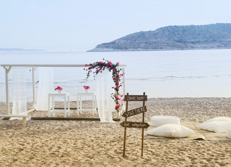 wedding venues in Athens beach ceremony