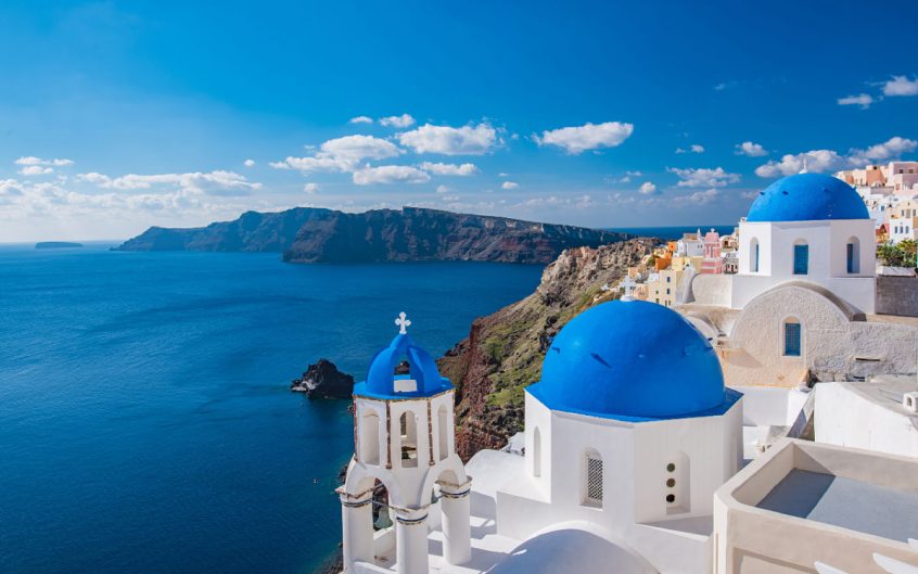 Santorini wedding prices sea and caldera view