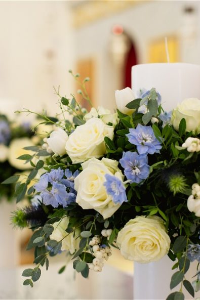 Wedding flowers closeup