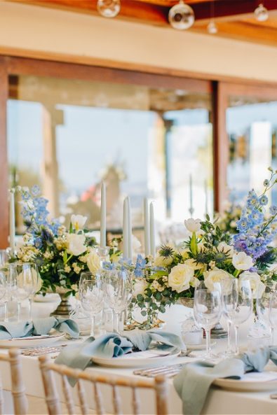 Wedding reception for a destination wedding in Athens Riviera