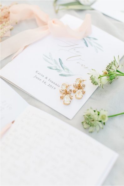 Wedding stationery and flowers for destination wedding in Athens Greece