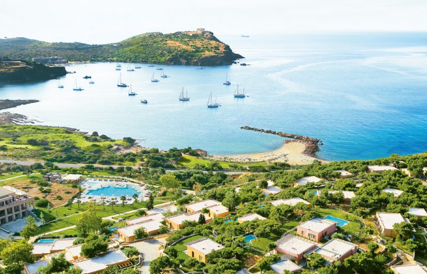 Cape sounio resort sea and greenery