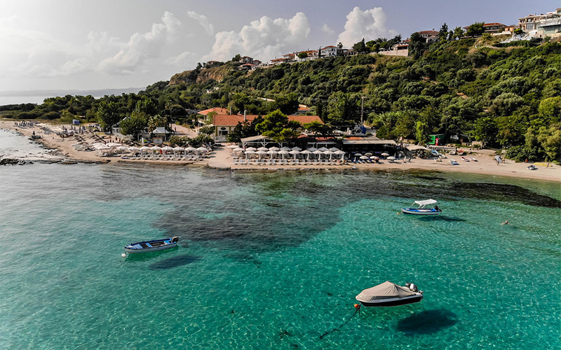 View of Halkidiki beach