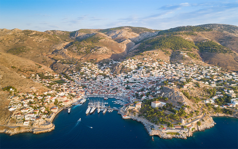 View of Hydra port