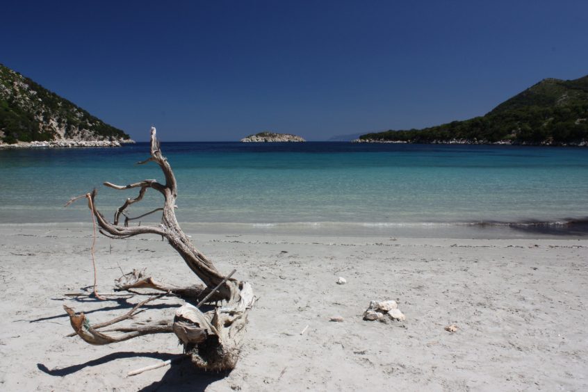 Greek island beach