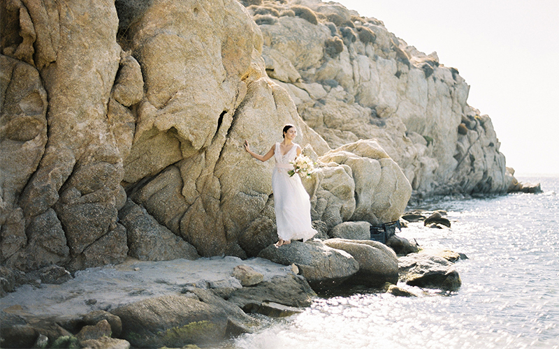 Private beach wedding