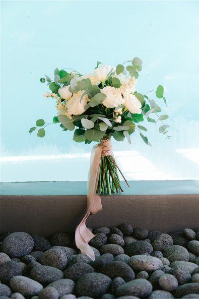 Wedding bouquet for a destination wedding in Ios