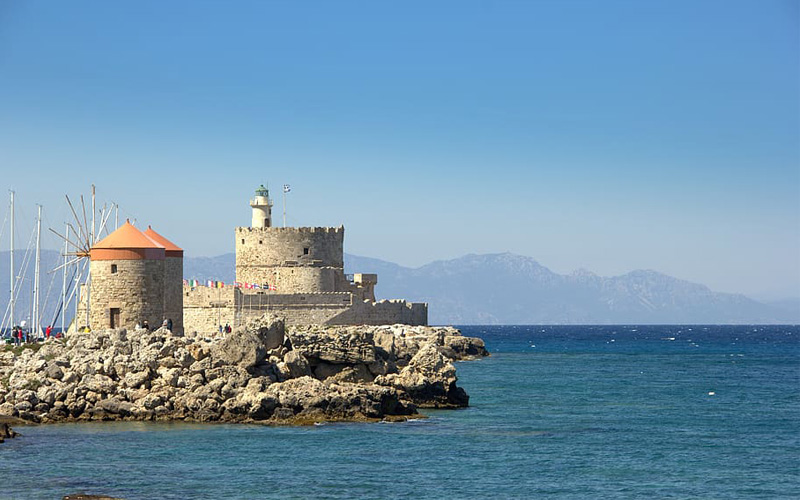 View of Rhodes town