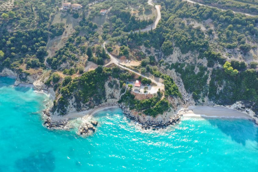 Coast Xigia Beach Zakynthos, Greece