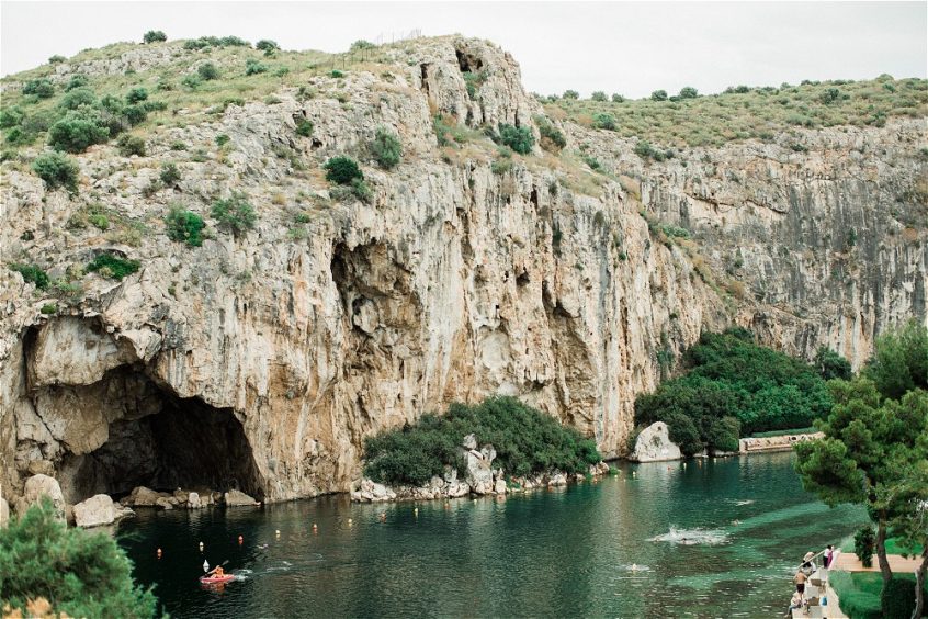 Lake vouliagmeni in Athenian Riviera