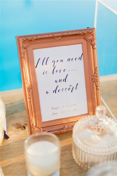 Framed wedding invitation