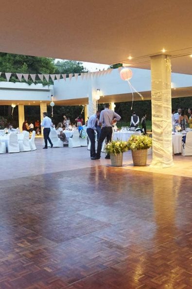 Athenian Riviera venue with guests networking and having fun.