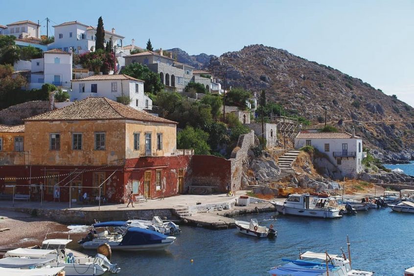 hydra island building view at day